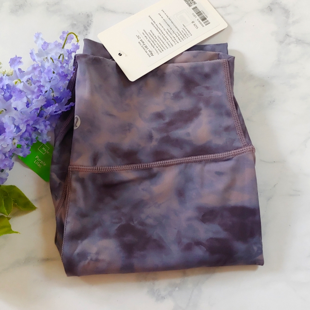 lululemon athletica Purple Tie-Dye Leggings